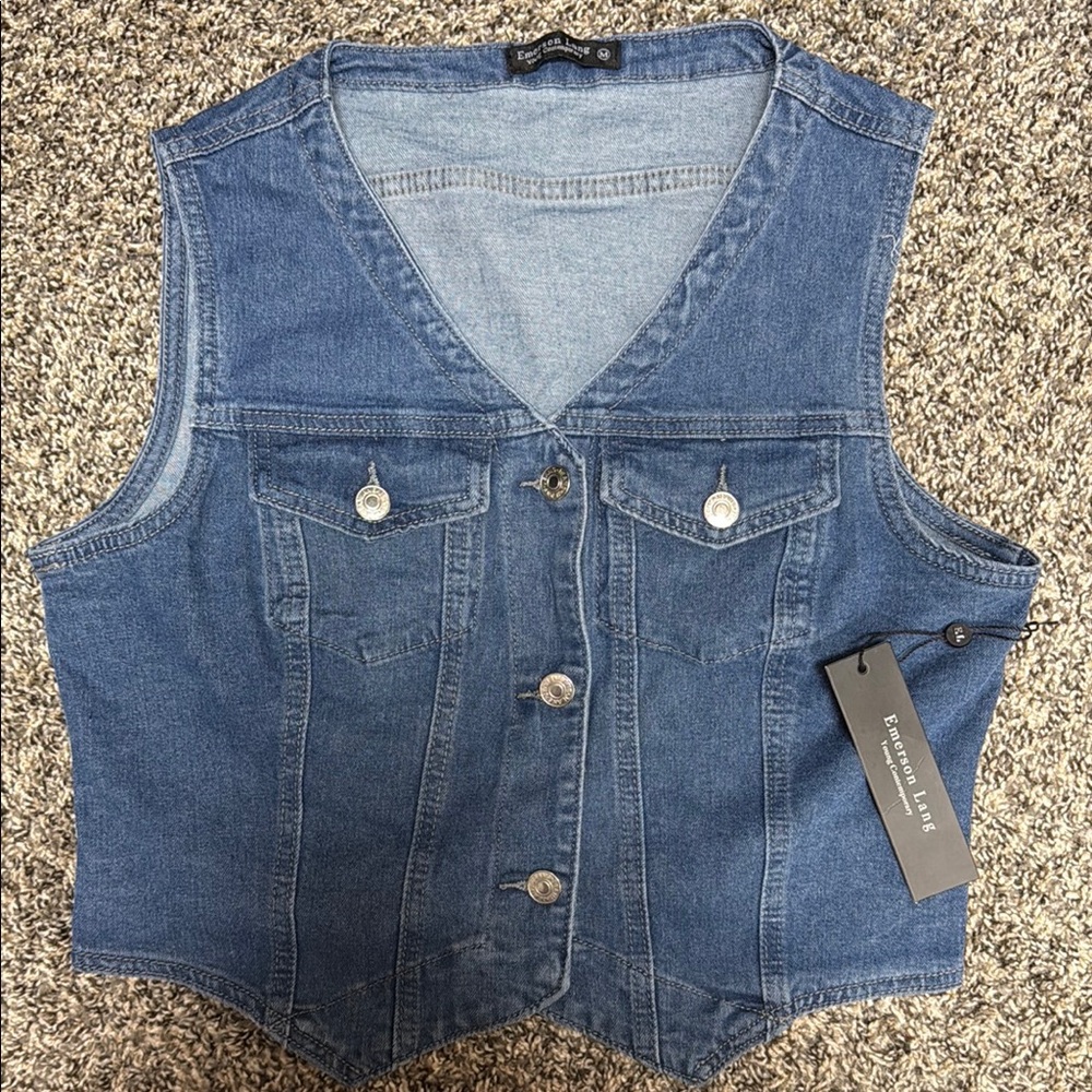 Denim Blue Women's Vest